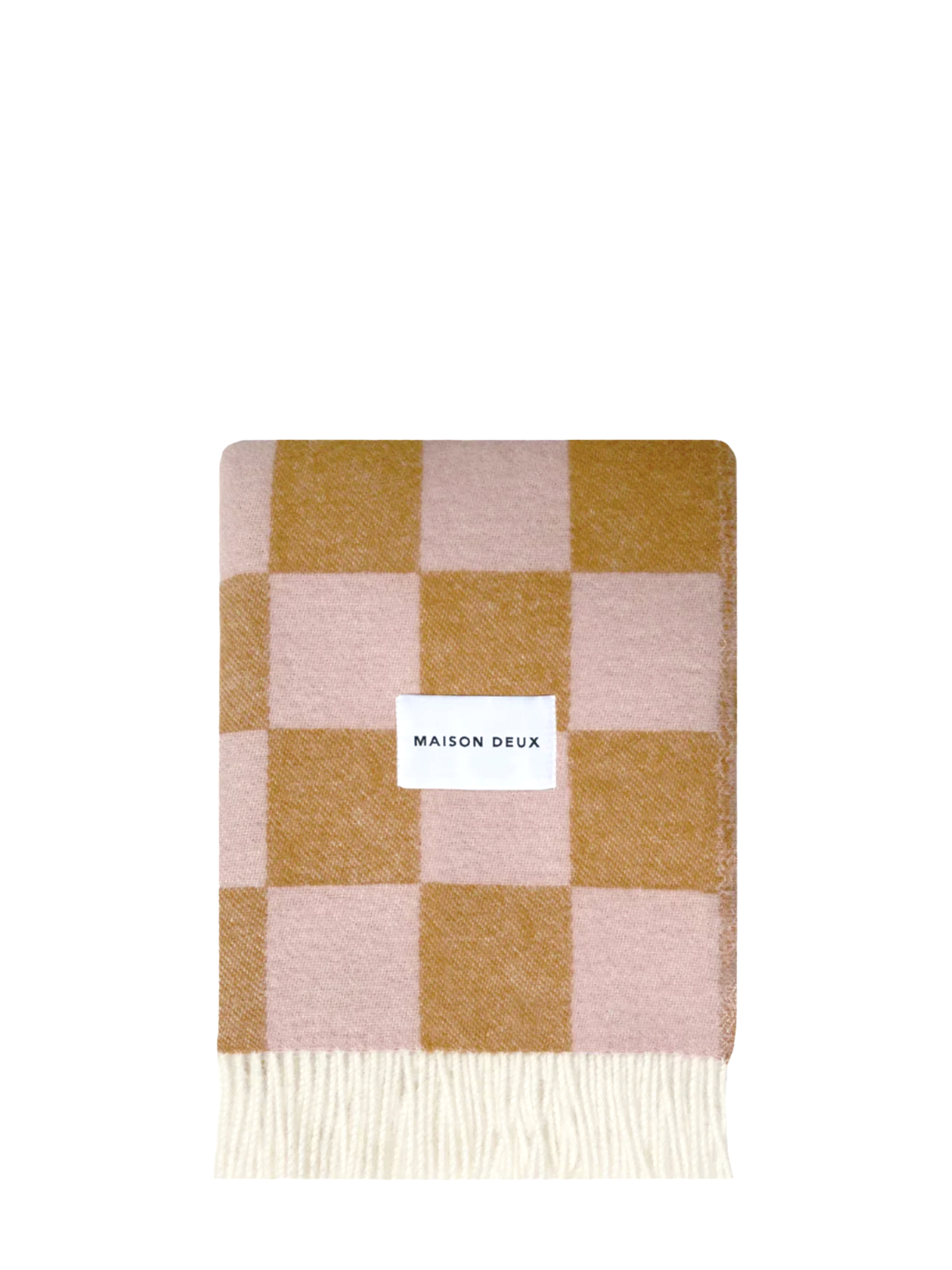 Checkerboard Blanket, Terra-Pink
