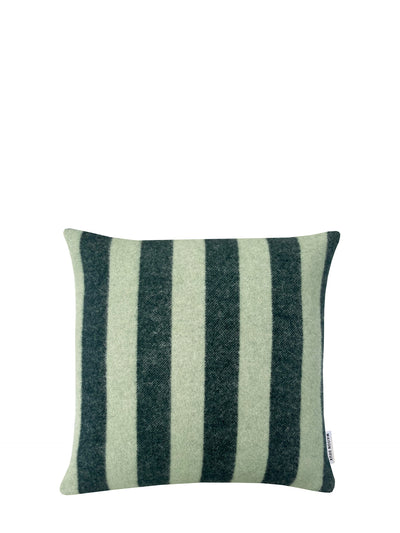 Candy wrap wool cushion cover, green-sage