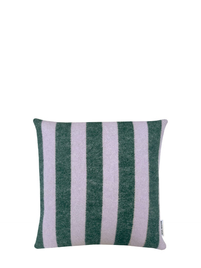 Candy wrap wool cushion cover, lilac-green