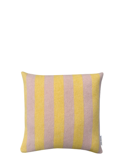 Candy wrap wool cushion cover, pink-yellow