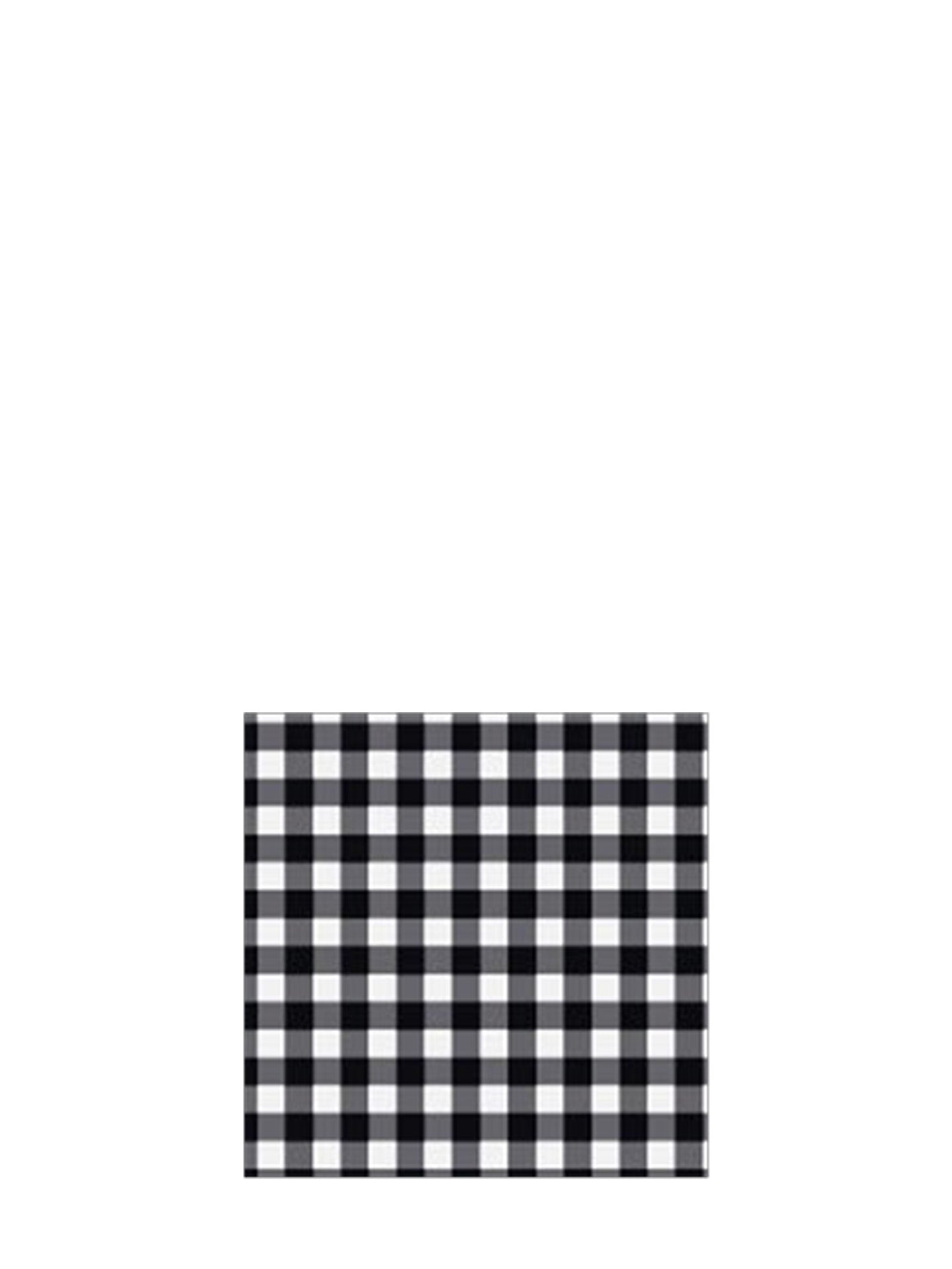Cotton vichy placemat, camel or black (35x50 cm)