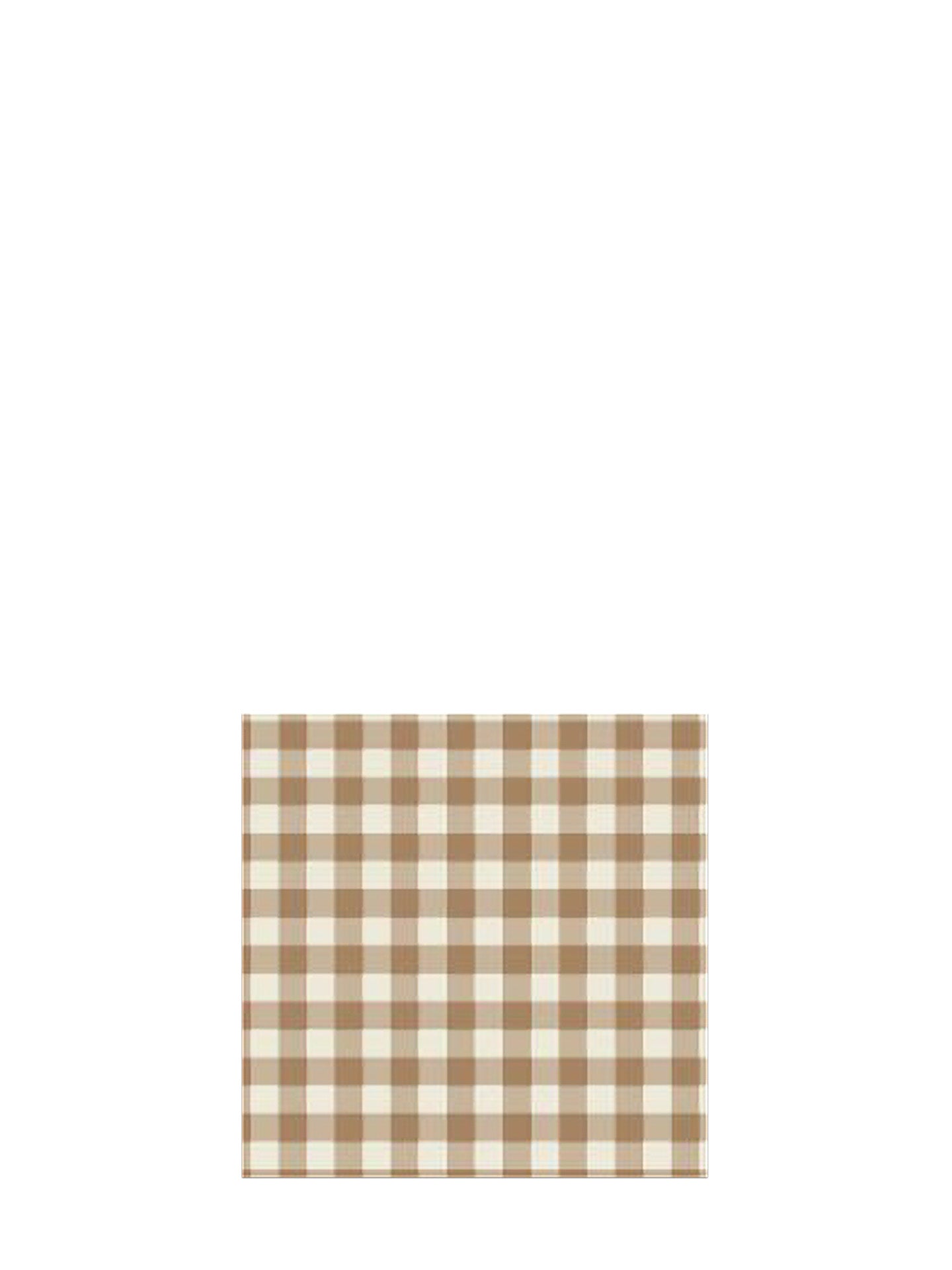 Cotton vichy placemat, camel or black (35x50 cm)