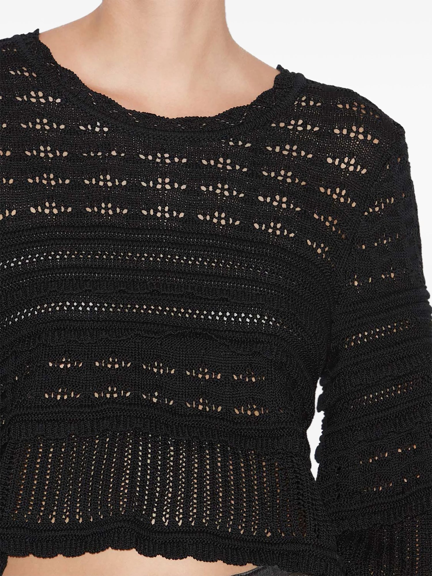 Azelia knitted sweater, black