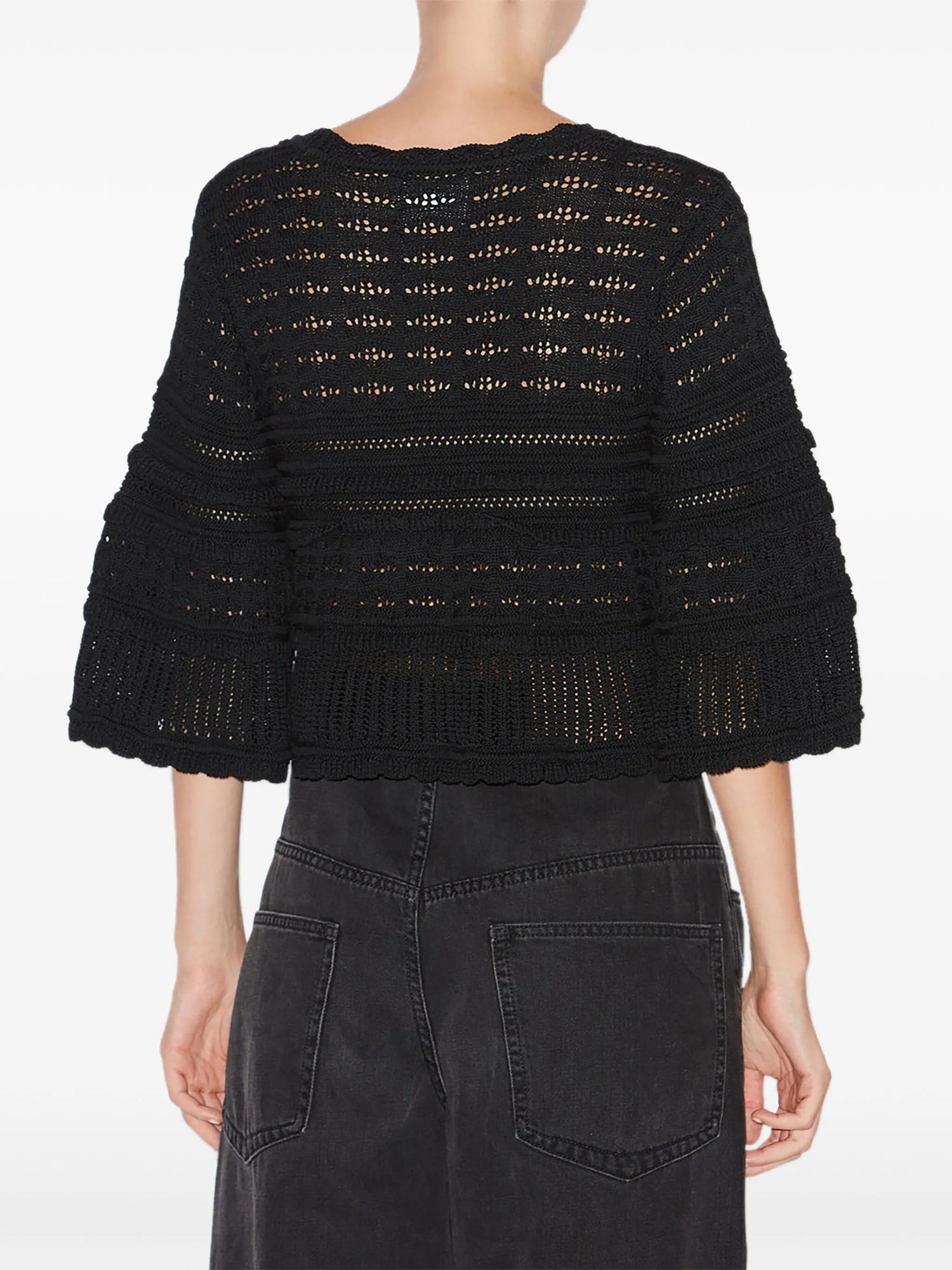 Azelia knitted sweater, black
