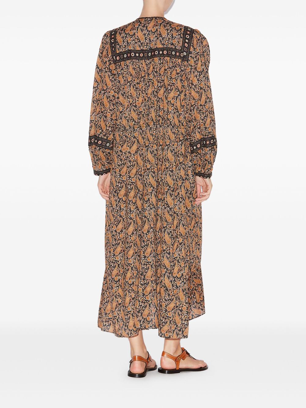 Greila dress, black-brown print