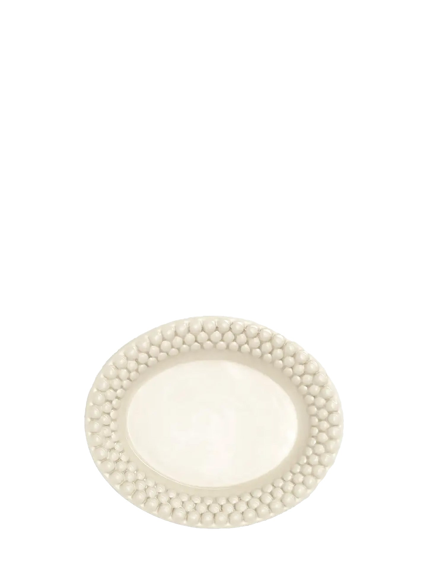 Bubbles small oval platter, Sand (20 x 16 cm)