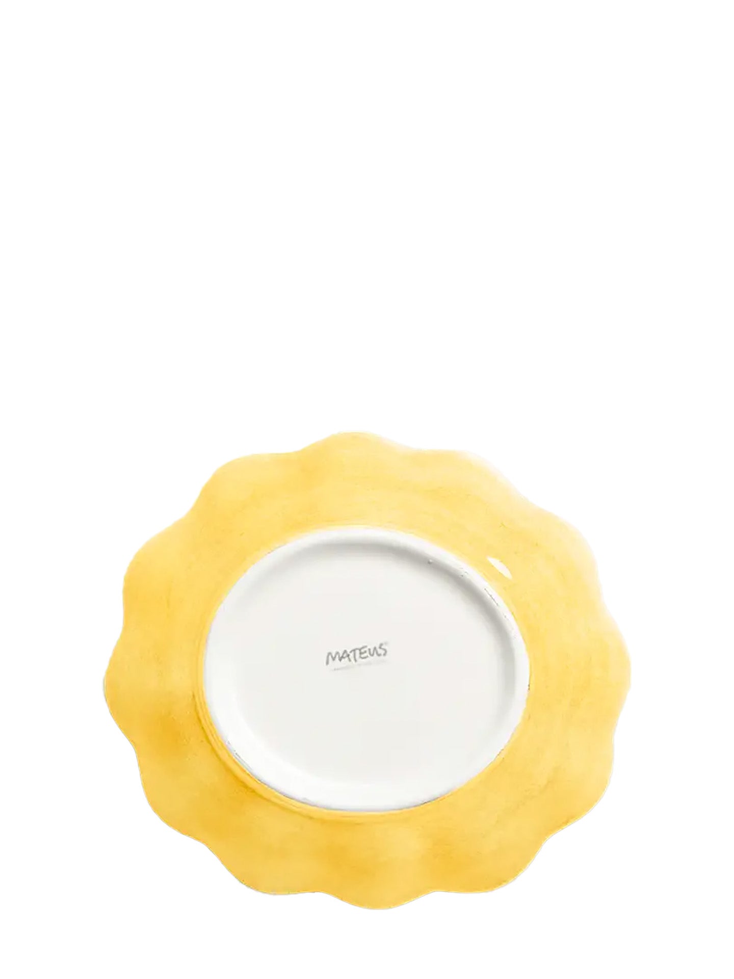 Oyster small oval bowl, yellow (18 cm)