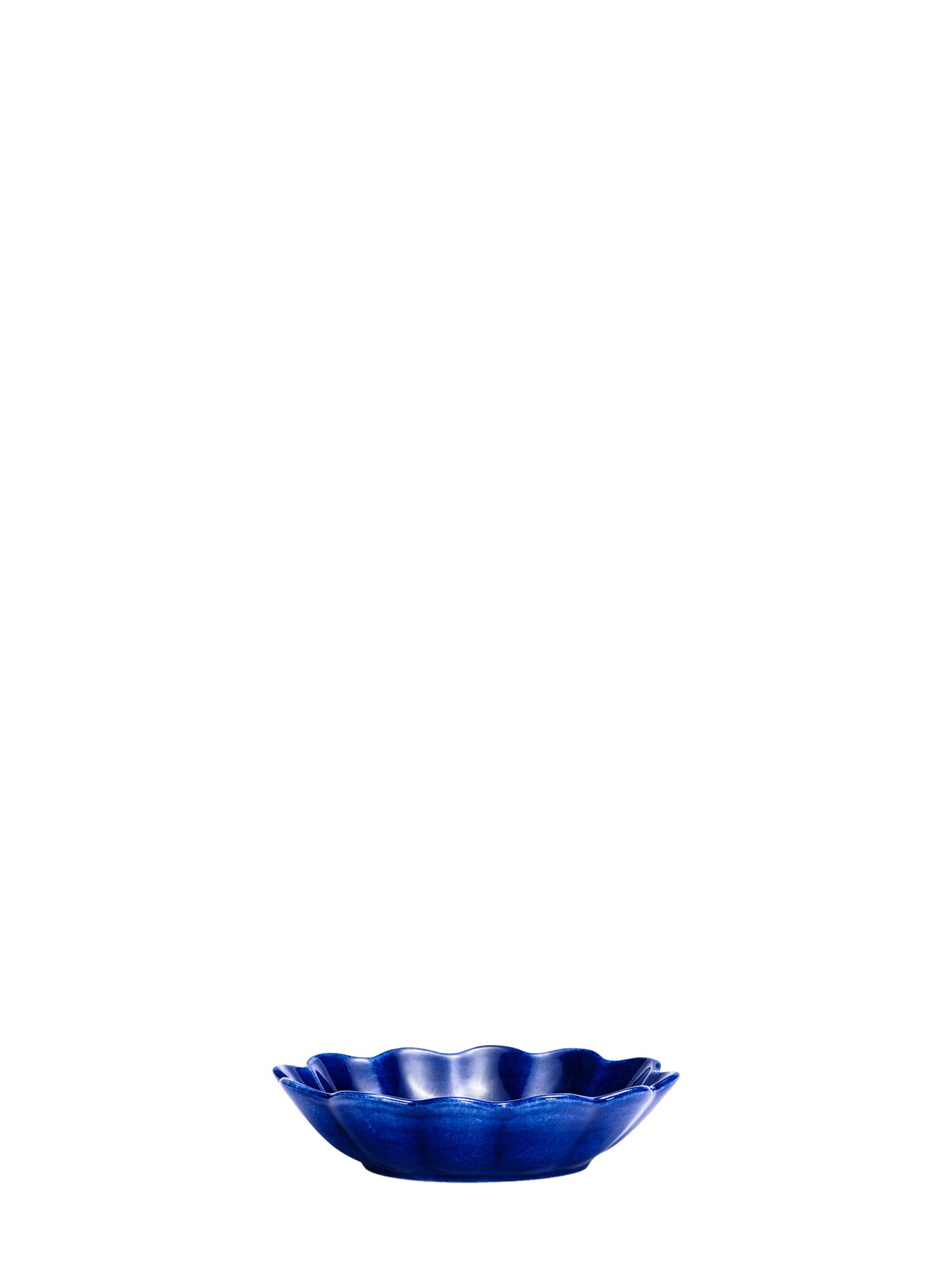 Oyster small oval bowl, blue (18 cm)