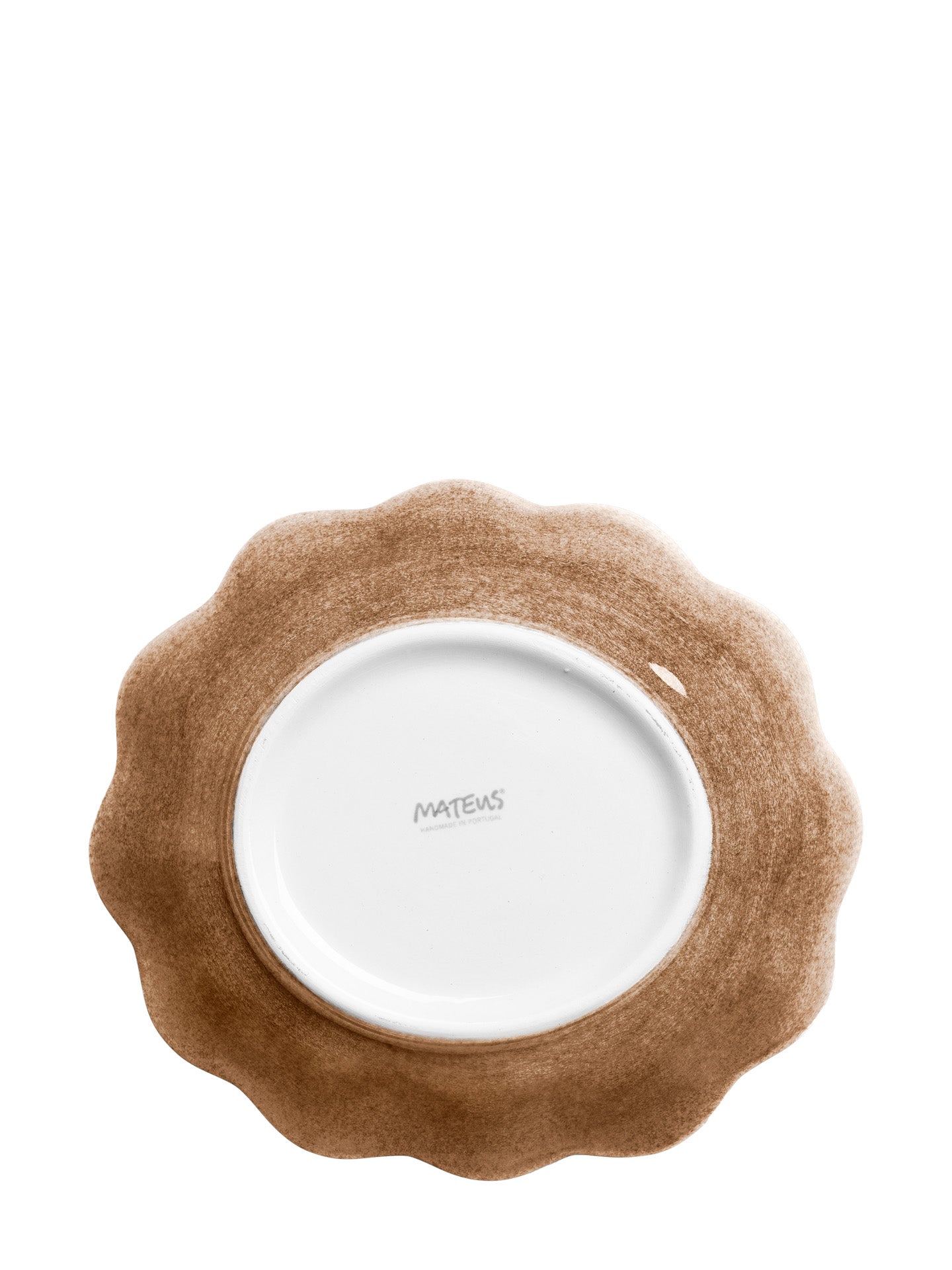 Oyster small oval bowl, cinnamon brown (18cm)
