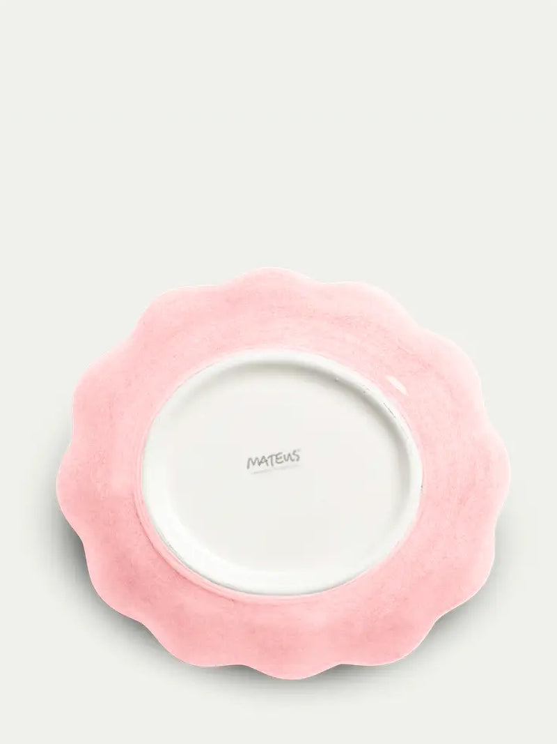 Oyster small oval bowl, light pink (18 cm)