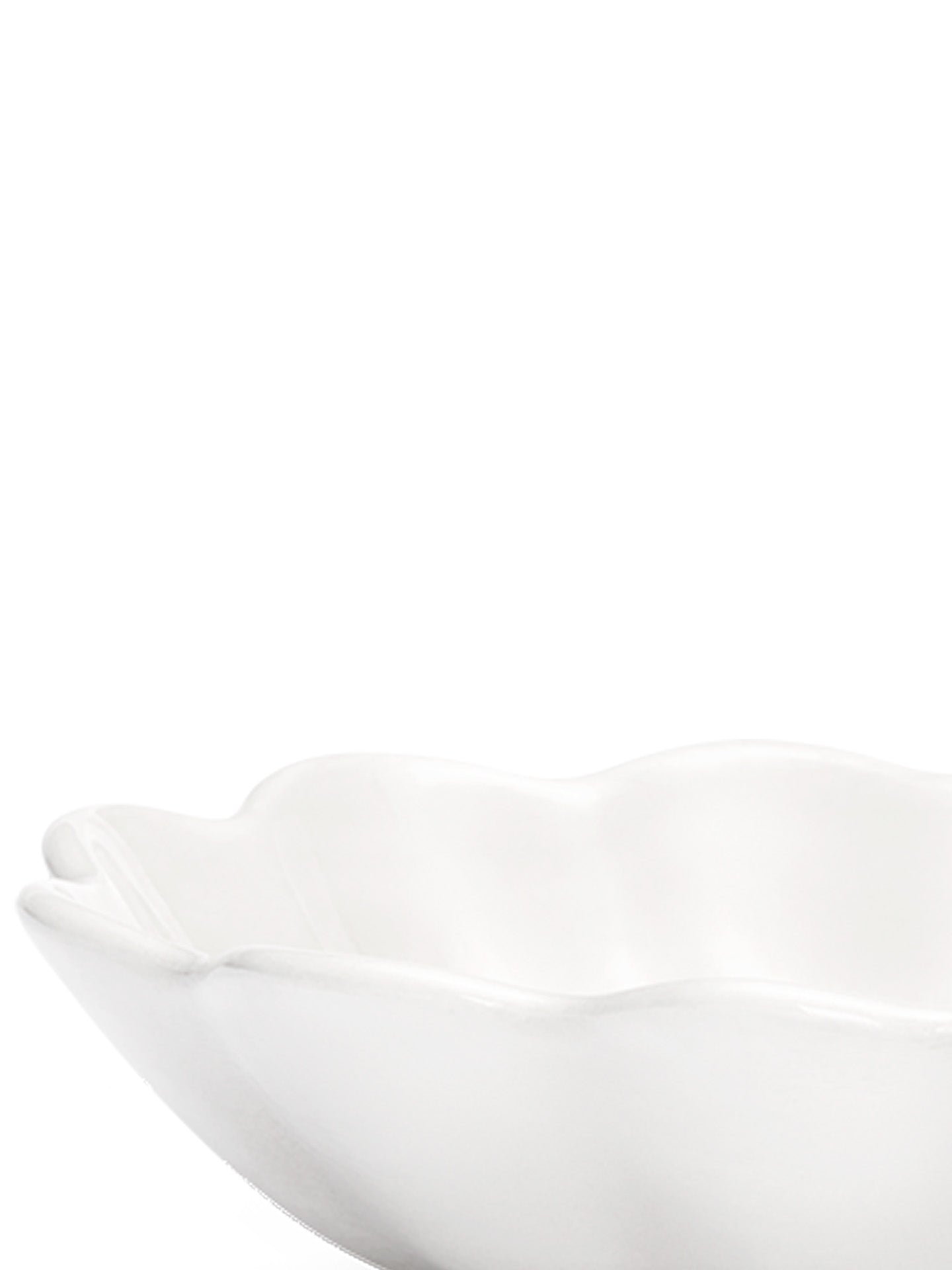 Oyster small oval bowl, white (18 cm)