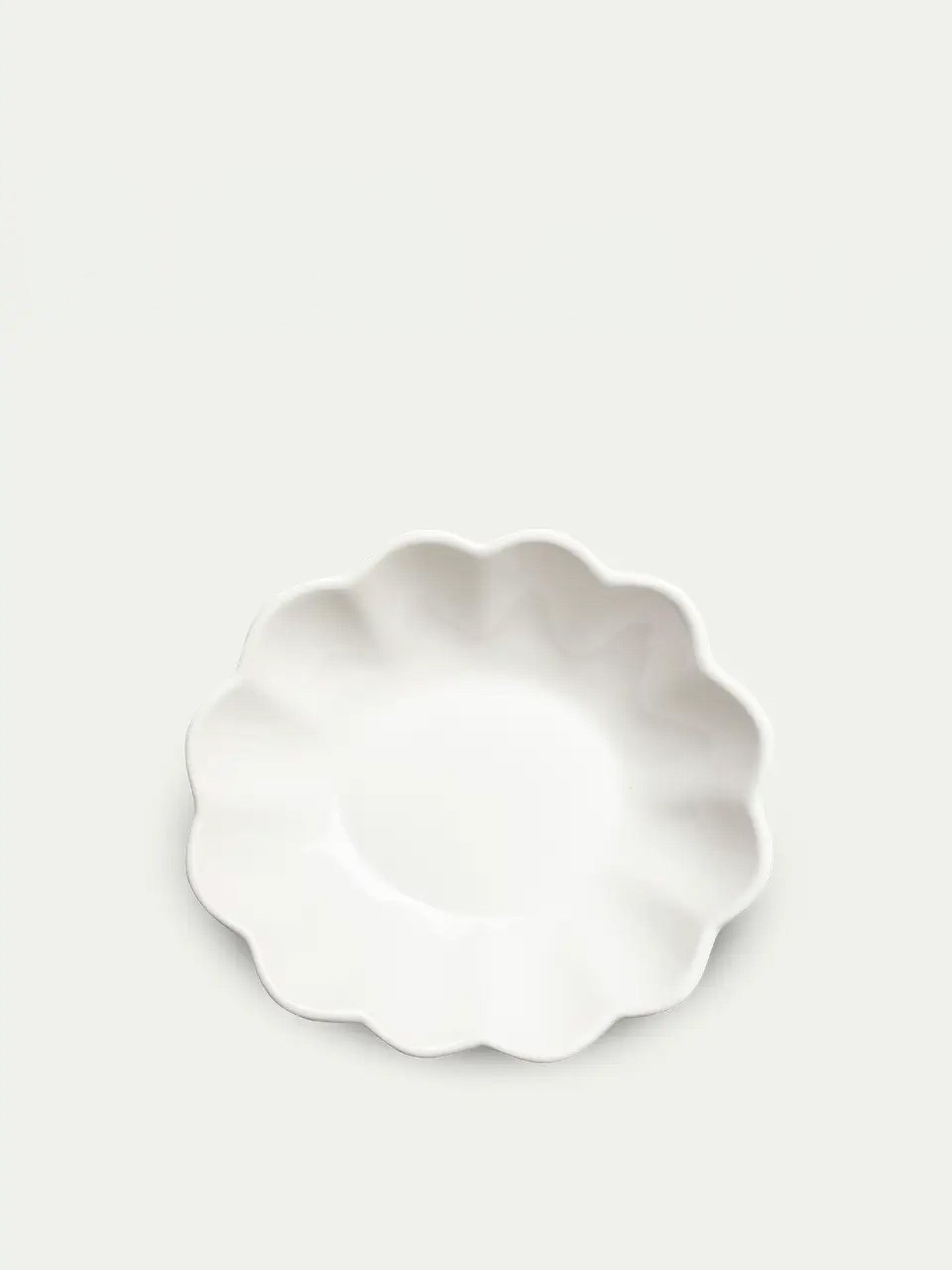 Oyster small oval bowl, white (18 cm)