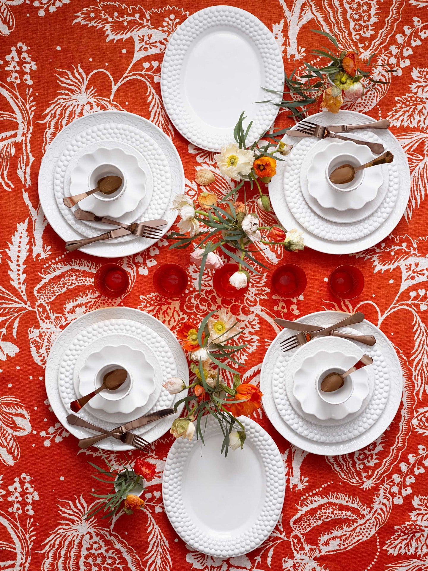 Oyster small oval bowl, white (18 cm)