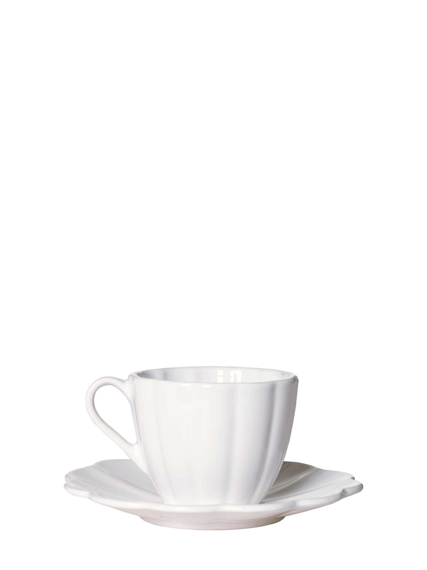 Oyster cup & plate, white (25 cl)