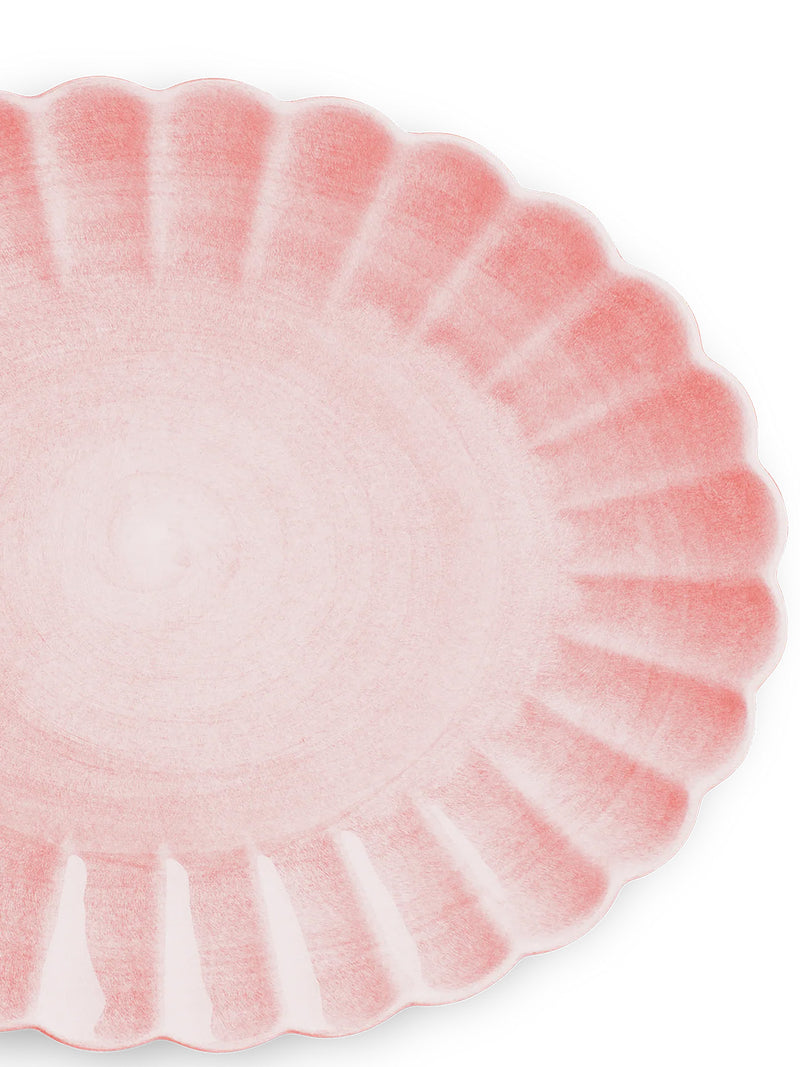 Oyster oval platter, light pink (35 x 30 cm)