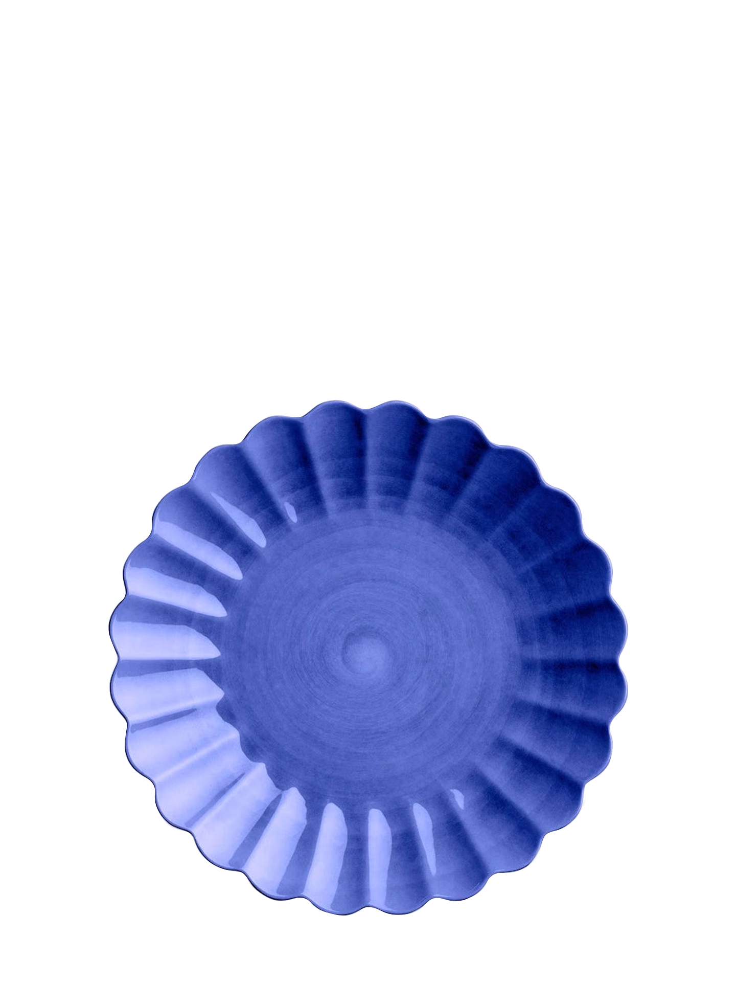 Oyster dinner plate, blue (28 cm)