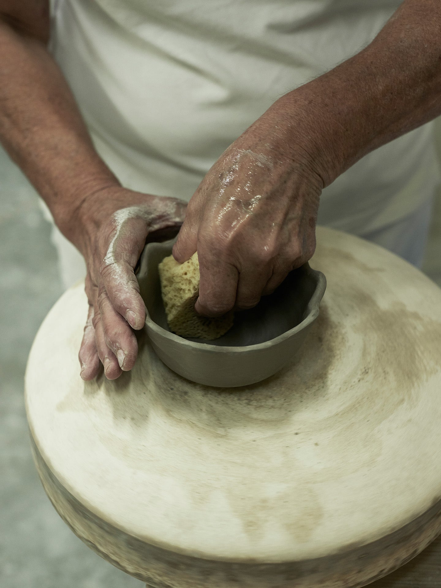 Oyster small bowl, yellow (13 cm)