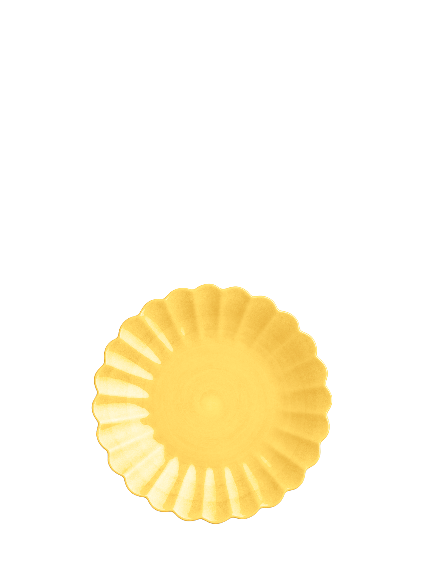 Oyster small plate, yellow (20 cm)