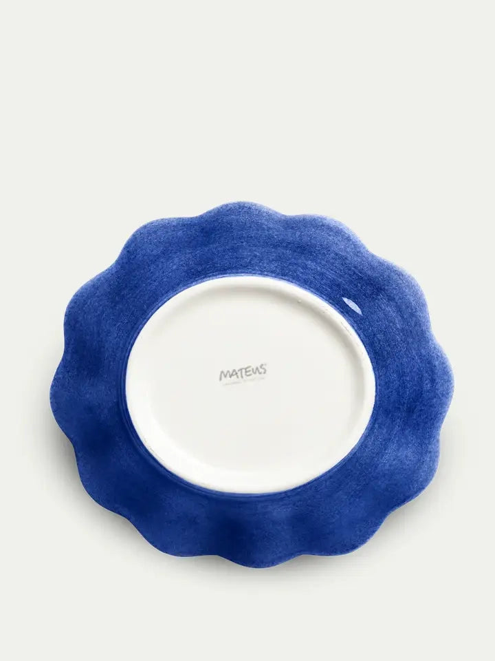 Oyster small oval bowl, blue (18 cm)