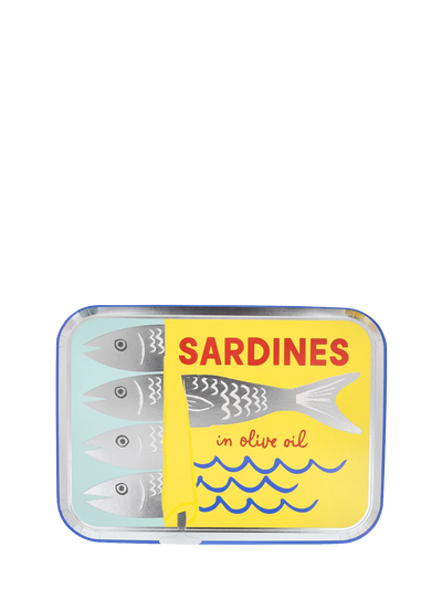 Tinned sardine can shaped paper plates, set of 8