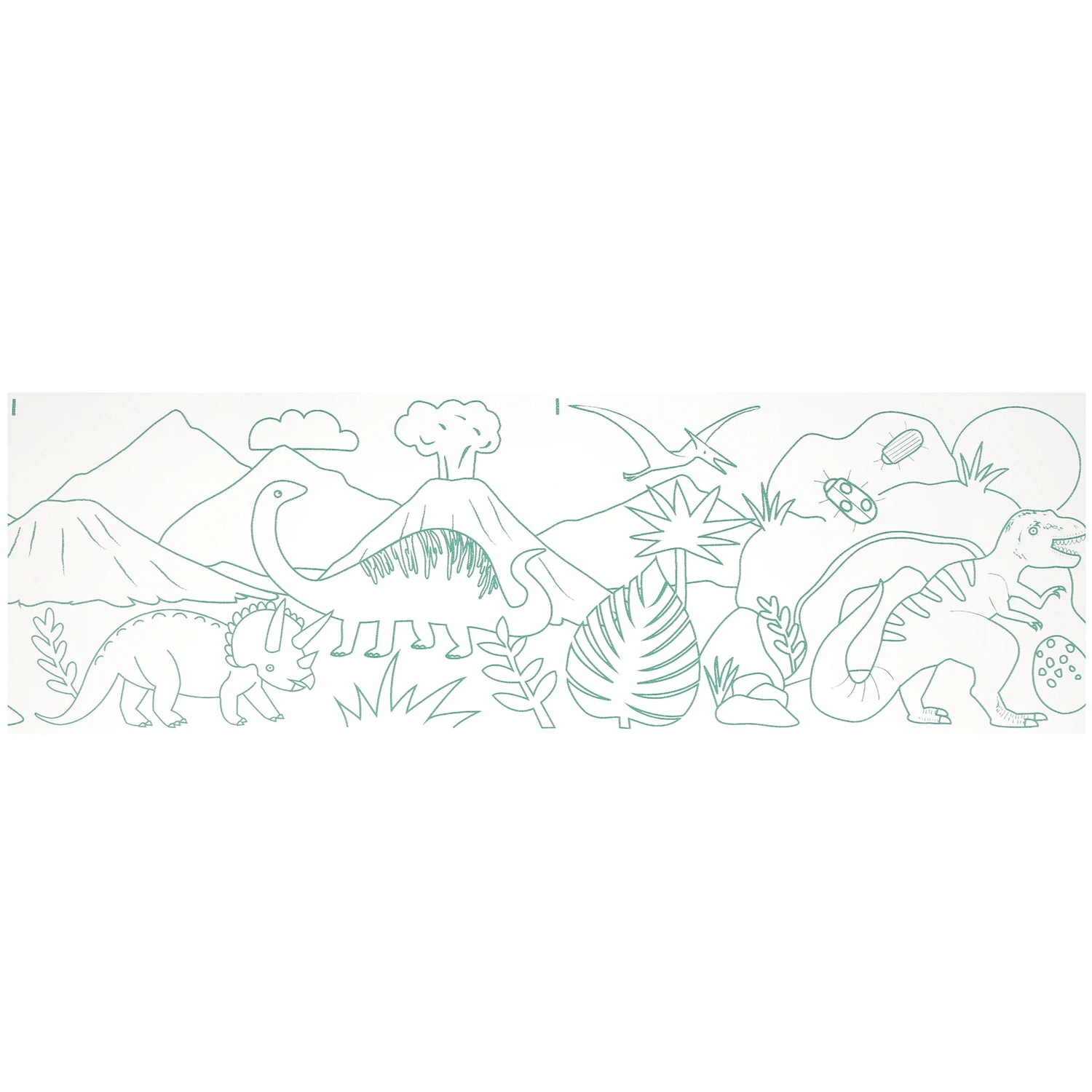 Dinosaur colouring roll