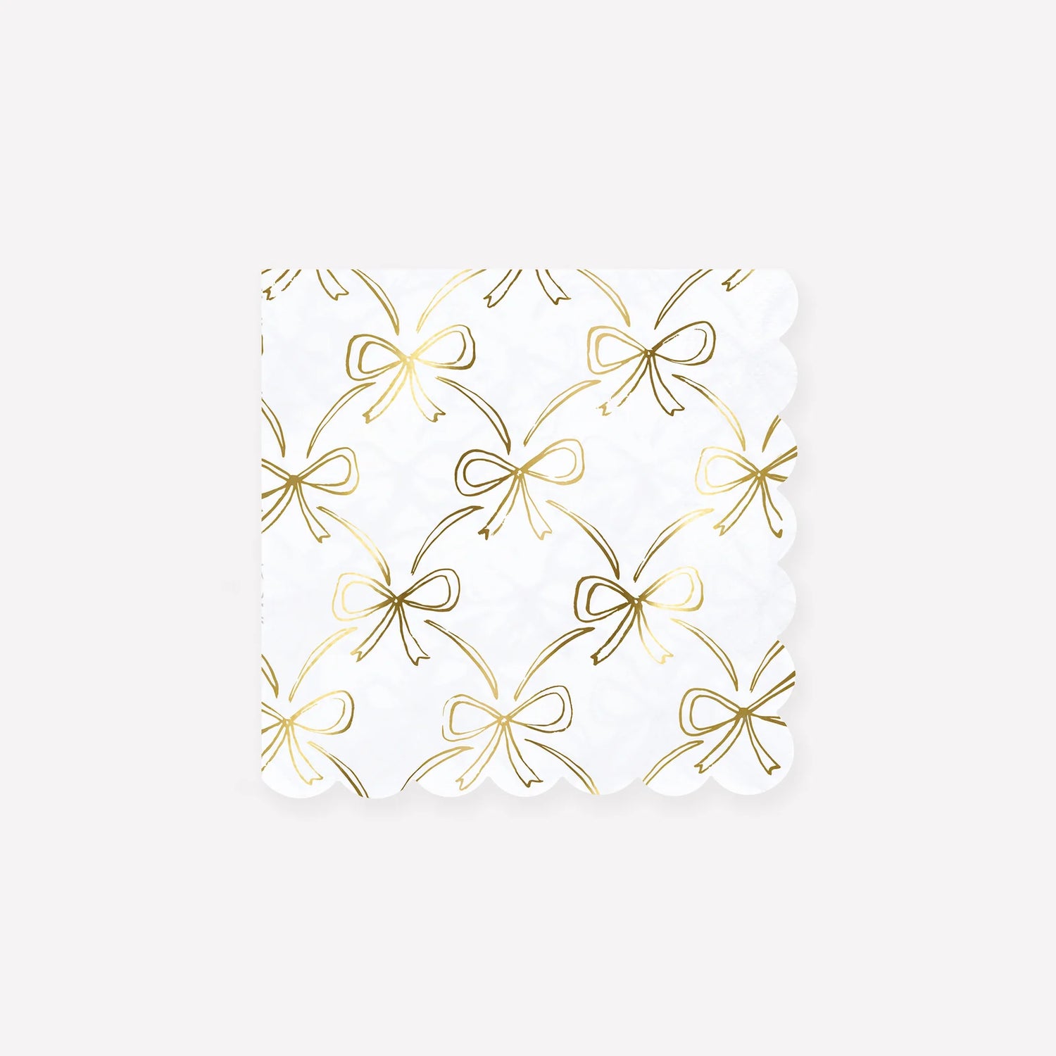 Gold bow napkins, small