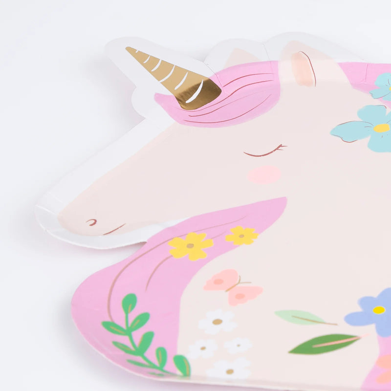 Meadow unicorns shaped plates