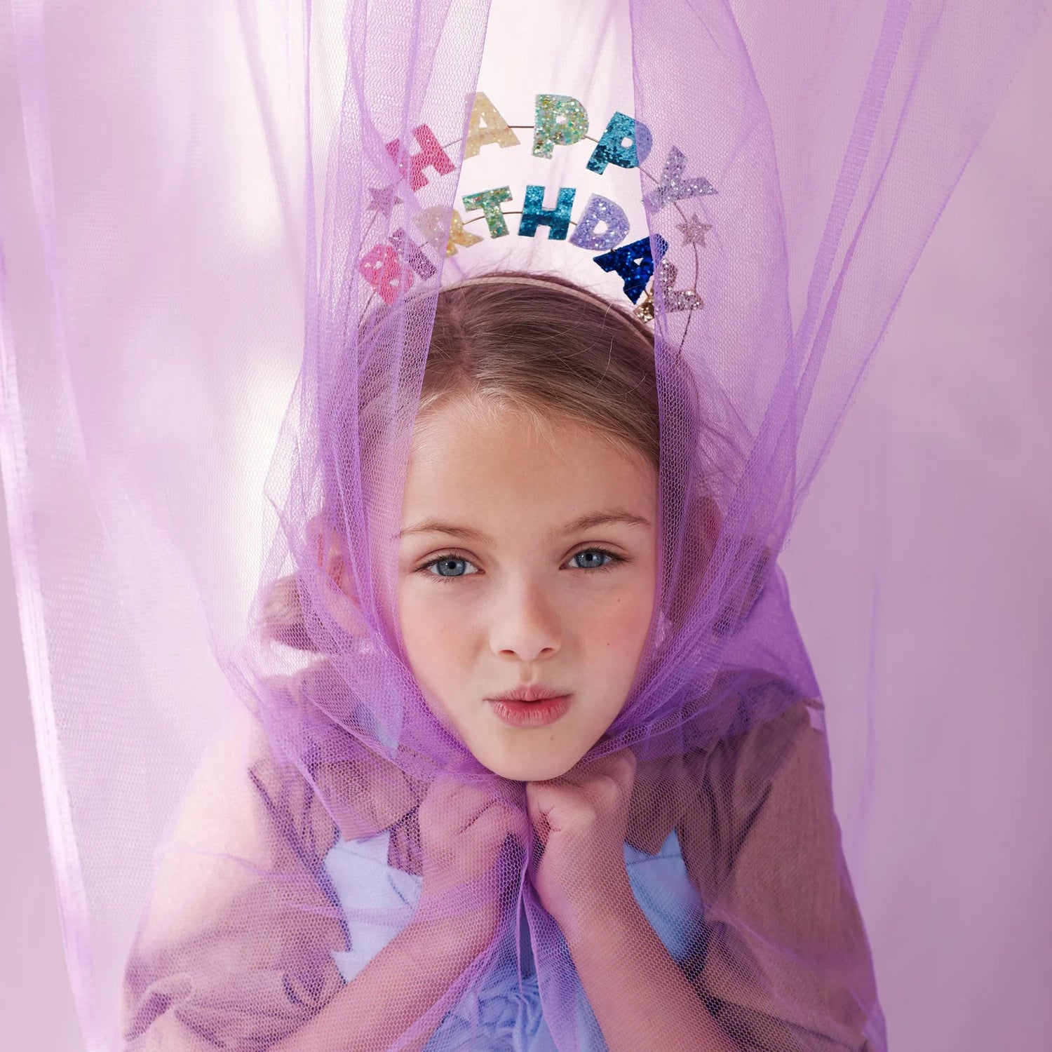 Happy birthday glitter headband
