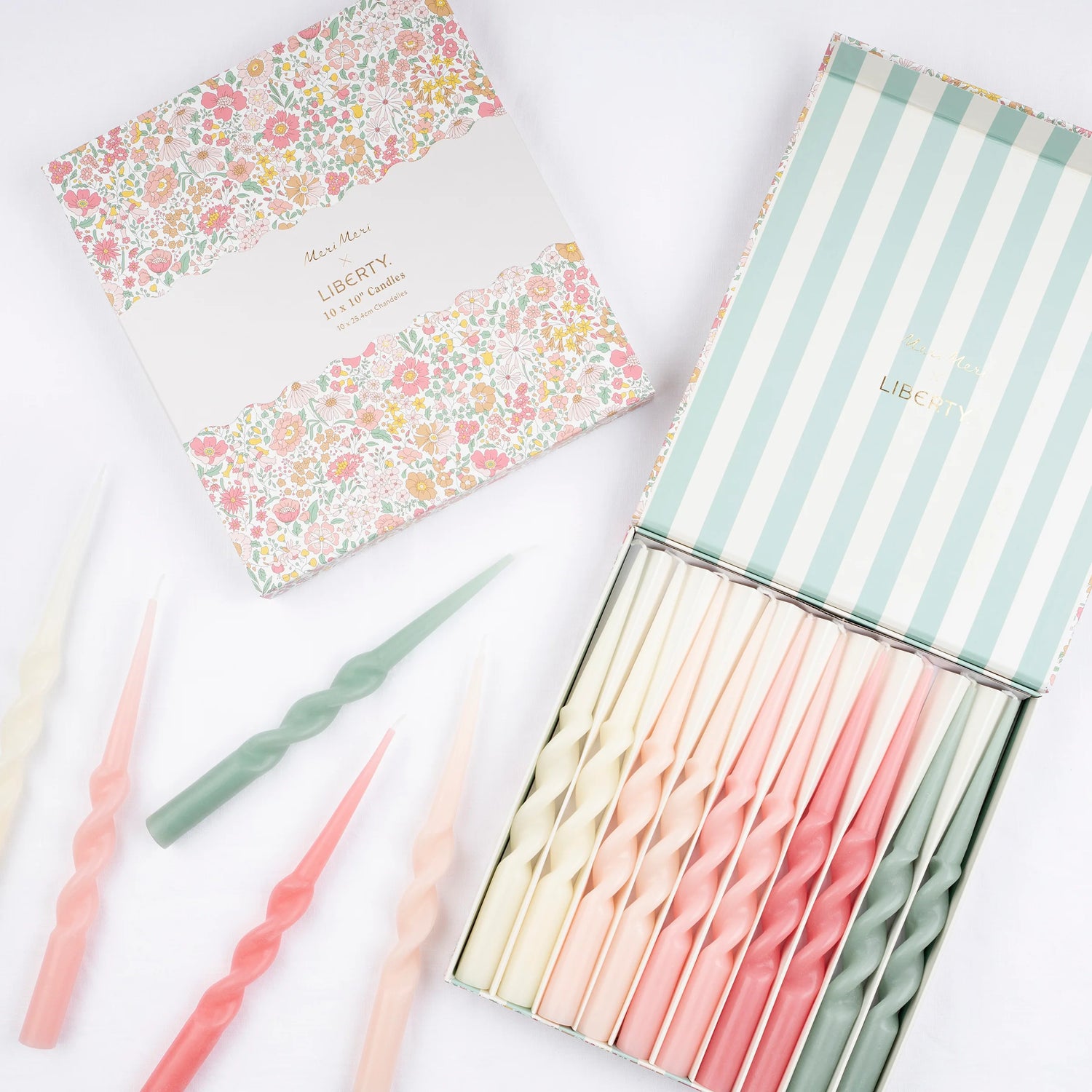 Meri Meri x Liberty wharfedale candle gift box