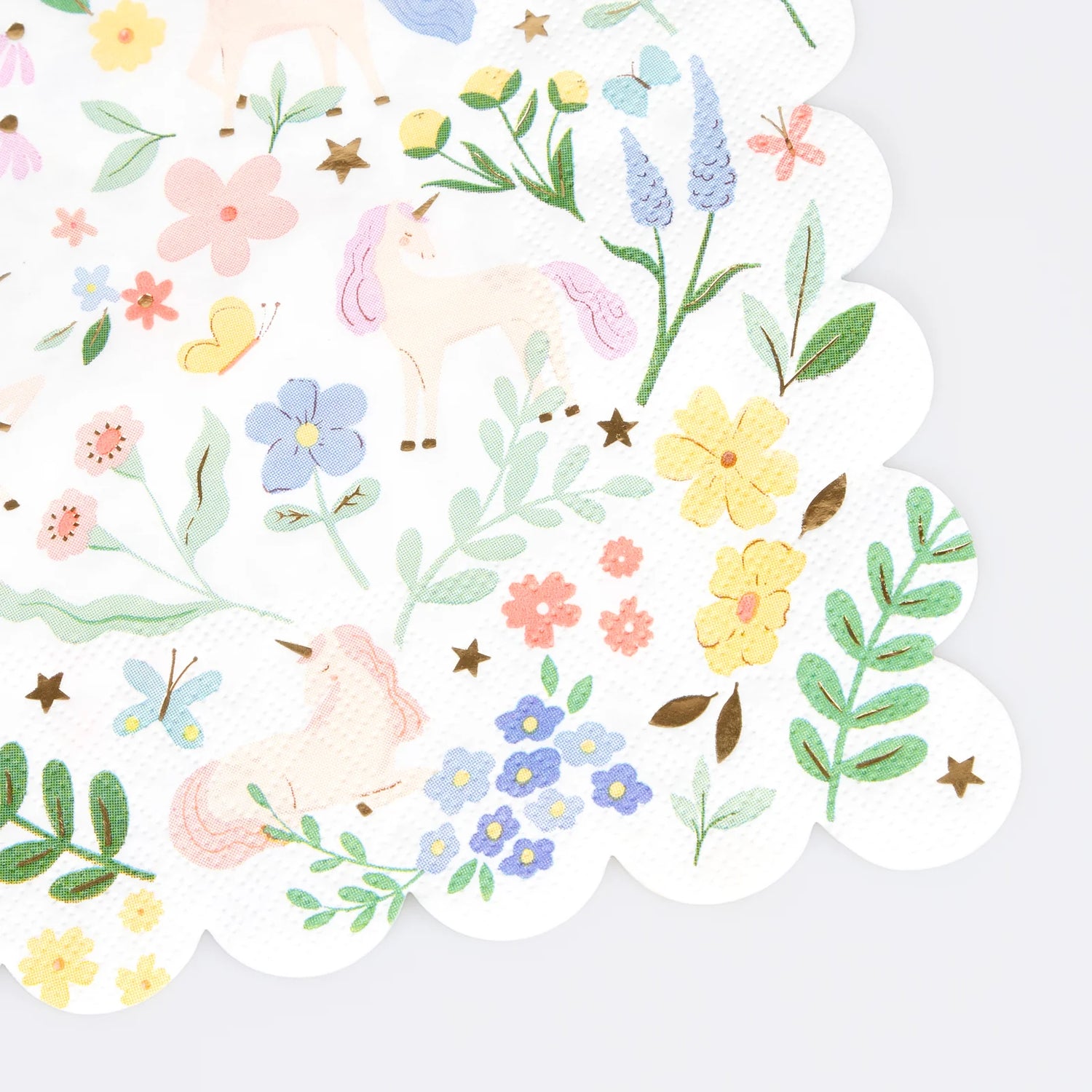 Meadow unicorns napkins, large