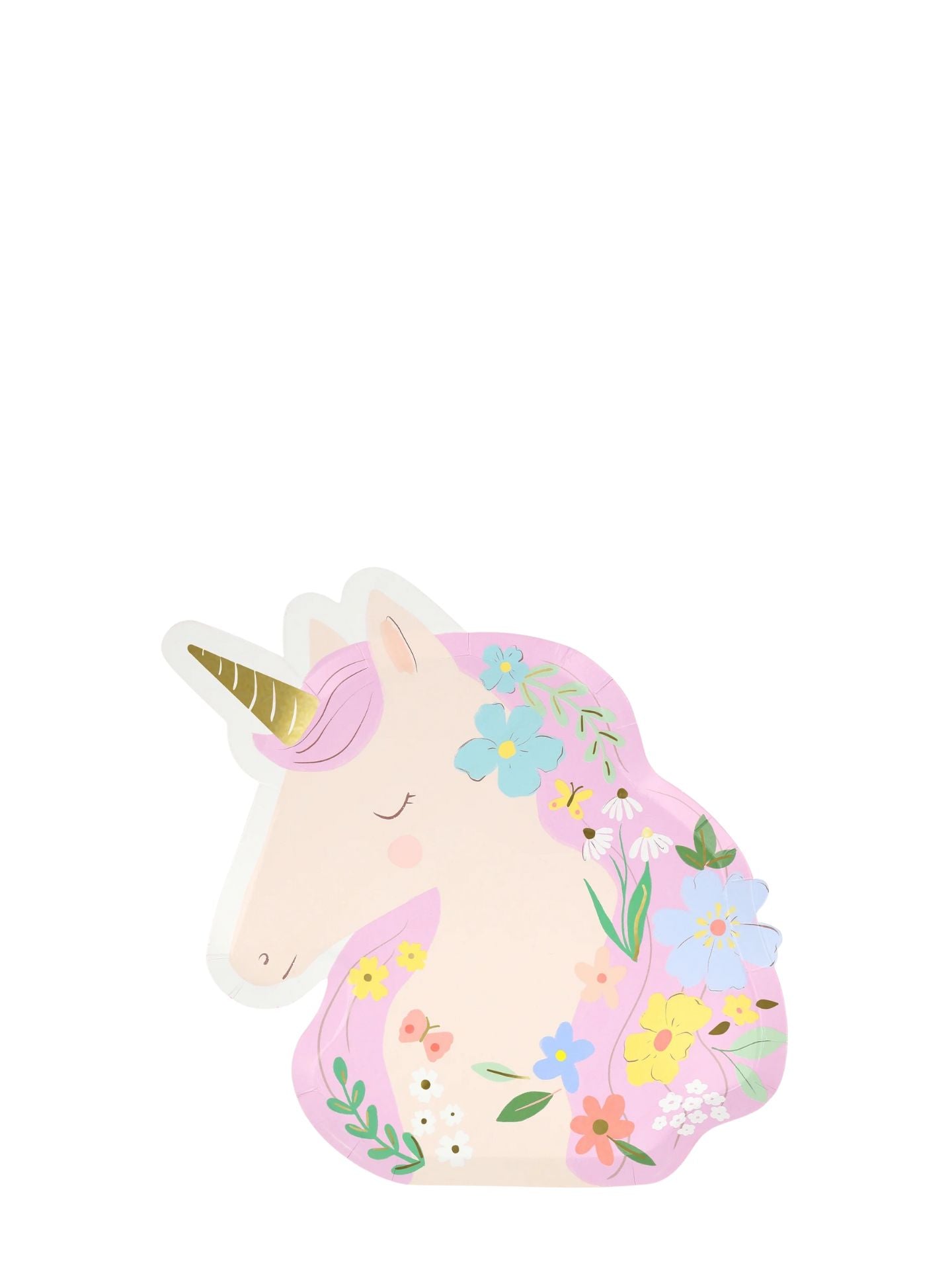 Meadow unicorns shaped plates