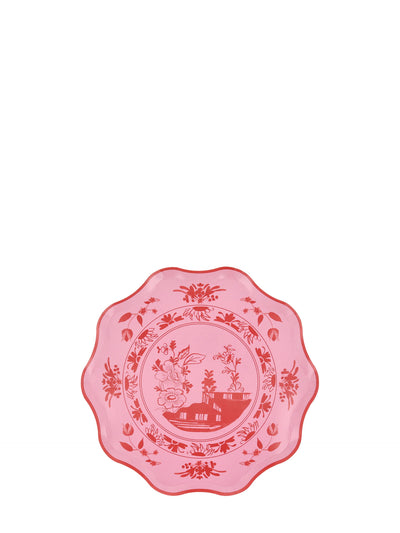 Pink vintage botanical side plates