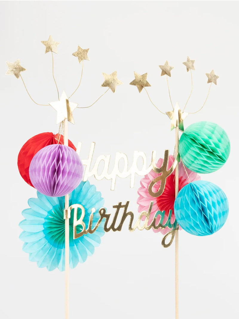 Happy birthday cake topper
