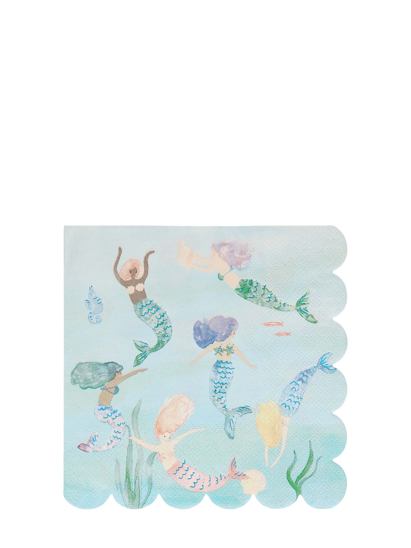 Mermaid swimming napkins