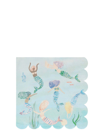Mermaid swimming napkins