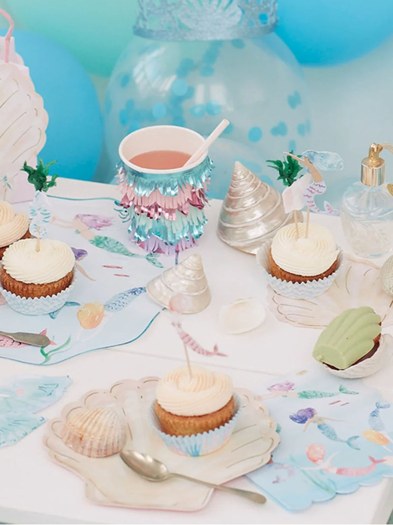 Mermaid swimming napkins