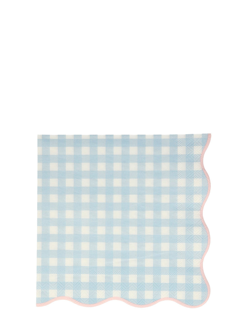 Gingham dinner napkins