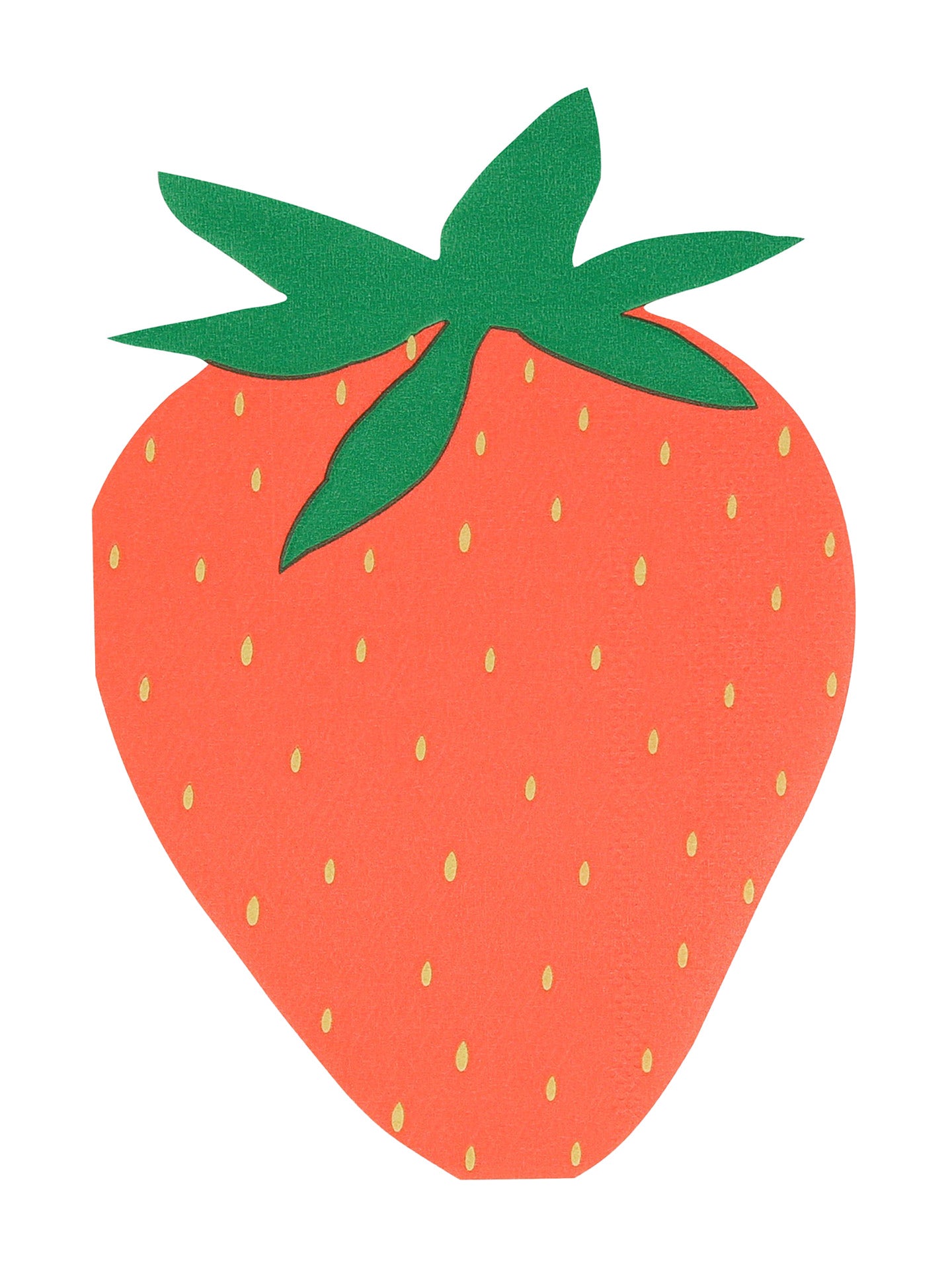 Strawberry-shaped napkins