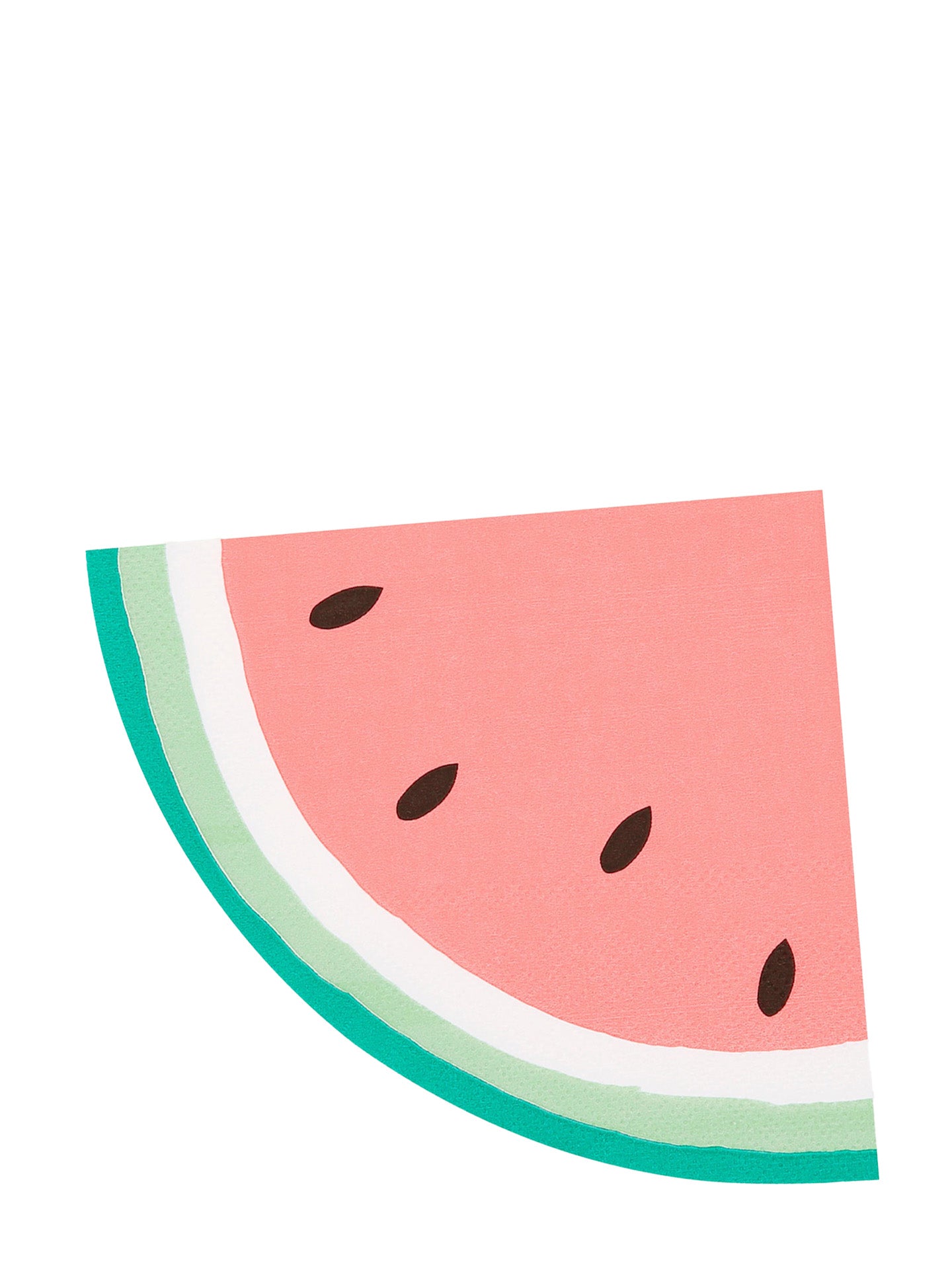 Watermelon slice shape napkins