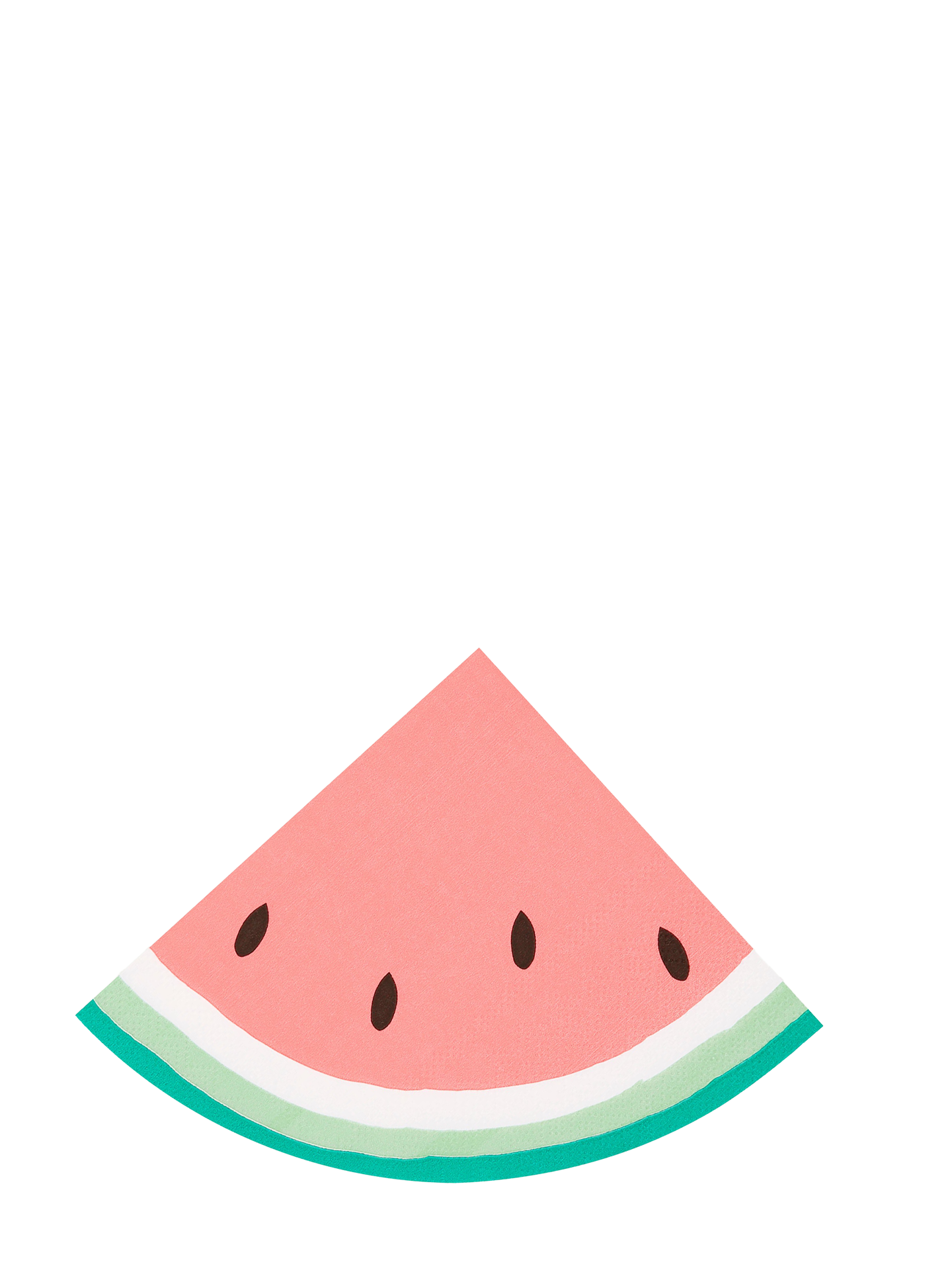 Watermelon slice shape napkins
