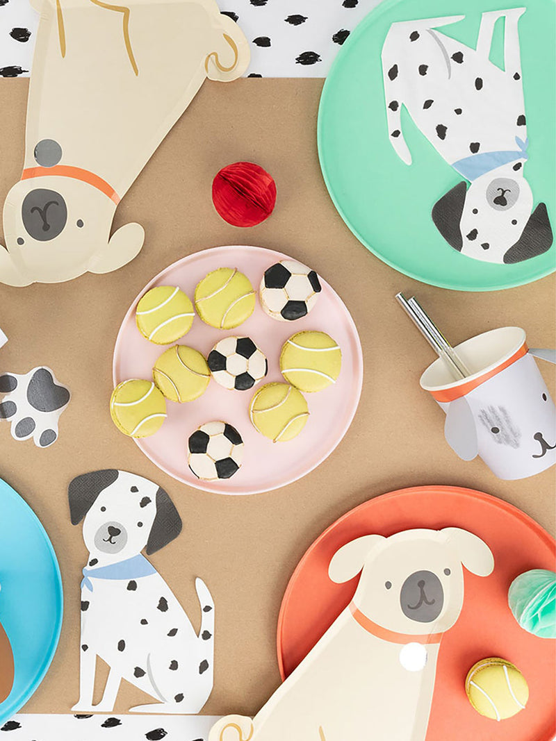 Puppy dalmatian shaped napkins (16 pcs)
