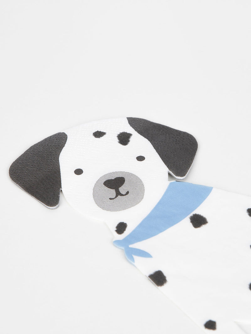Puppy dalmatian shaped napkins (16 pcs)