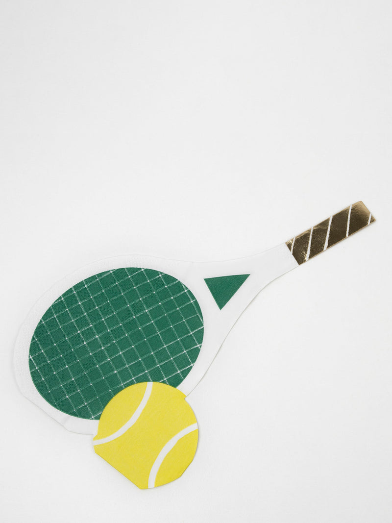 Tennis shaped napkins (16 pcs)