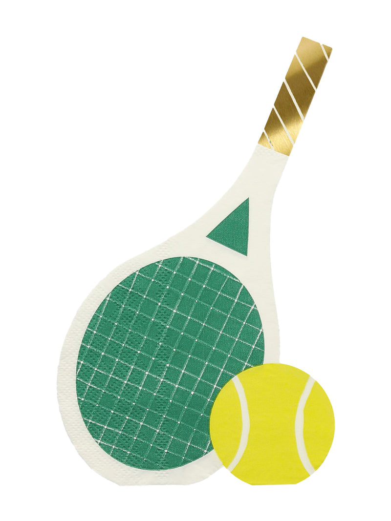Tennis shaped napkins (16 pcs)