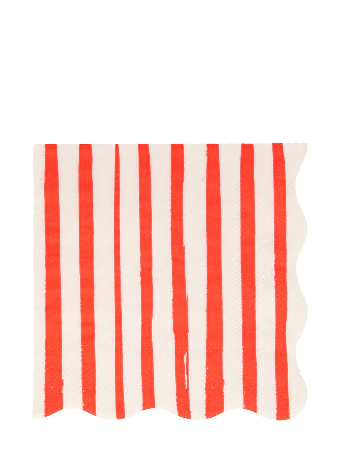 Red stripe napkins, small