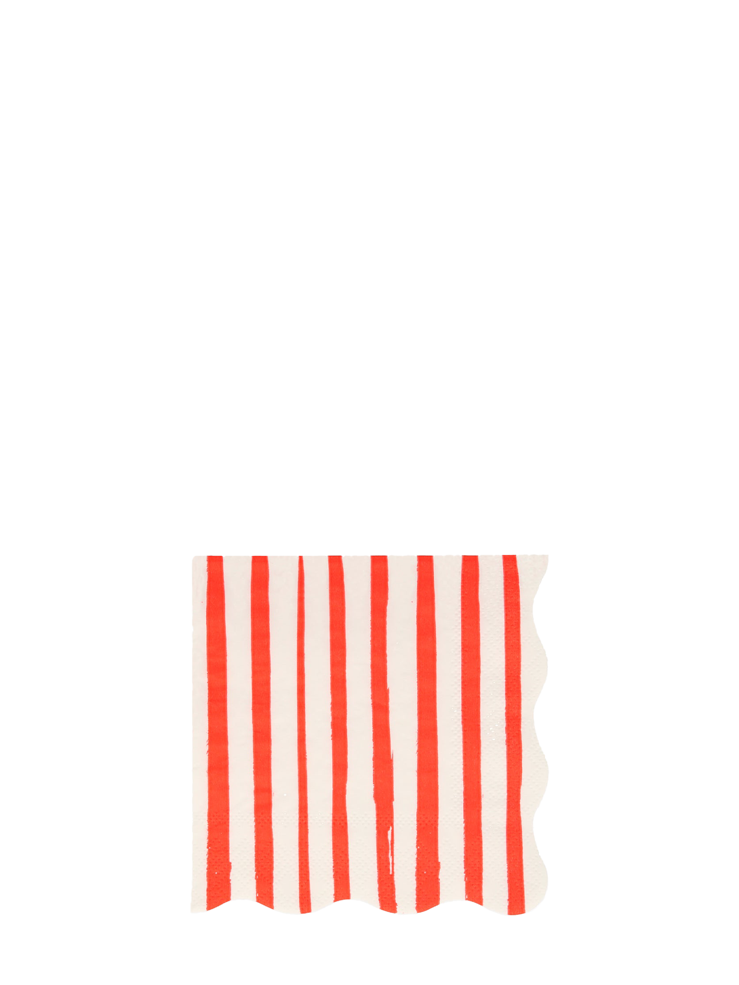 Red stripe napkins, small
