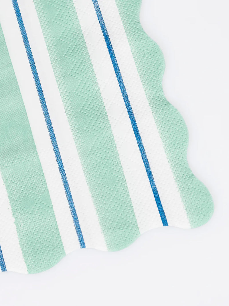 Preppy stripe dinner napkins