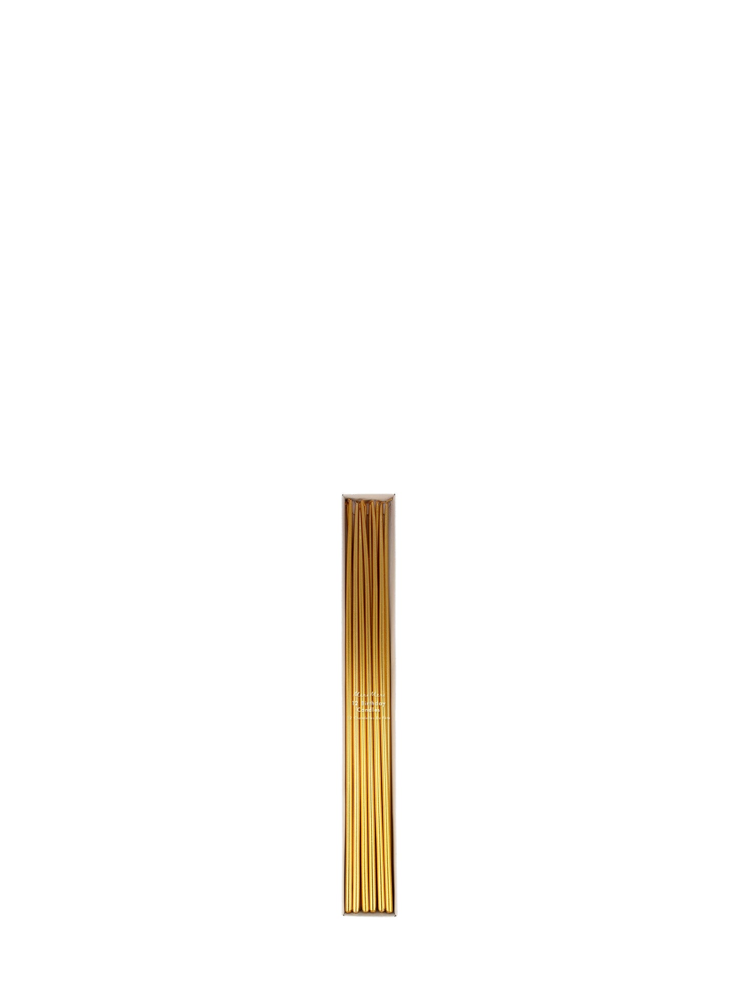 Gold tall tapered candles