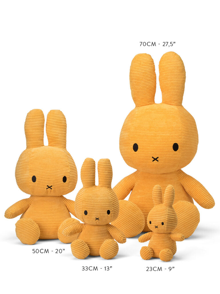Miffy Corduroy soft toy, pink, 4 sizes