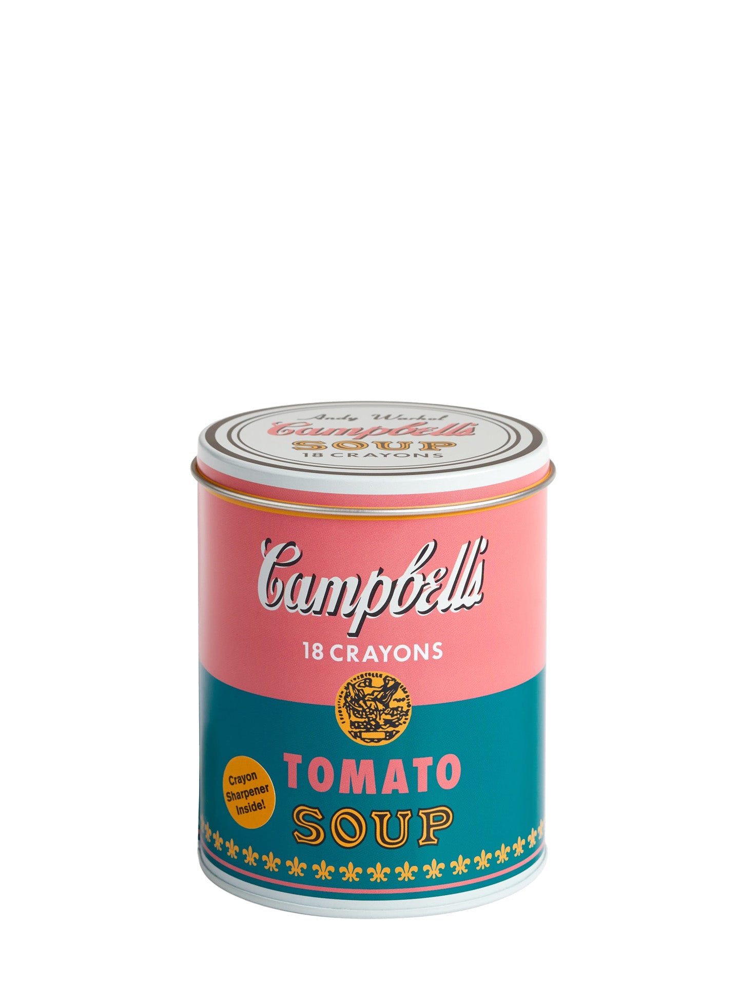 Andy Warhol Soup can crayons and sharpener